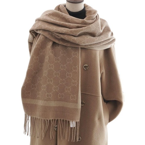 MONOGRAM PATTERN SCARF