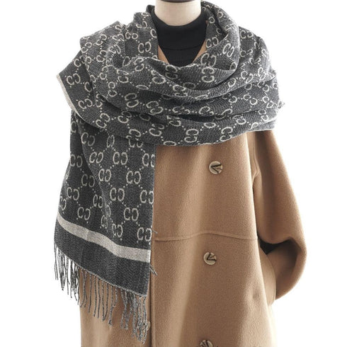 MONOGRAM PATTERN SCARF
