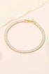 18K GOLD TENNIS BAGUETTE BRACELET