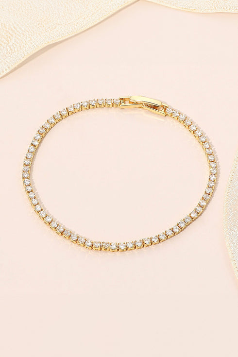 GOLD DIPPED 18K CZ TENNIS BRACELET