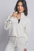 SOFT HALF ZIP SWEATSHIRT