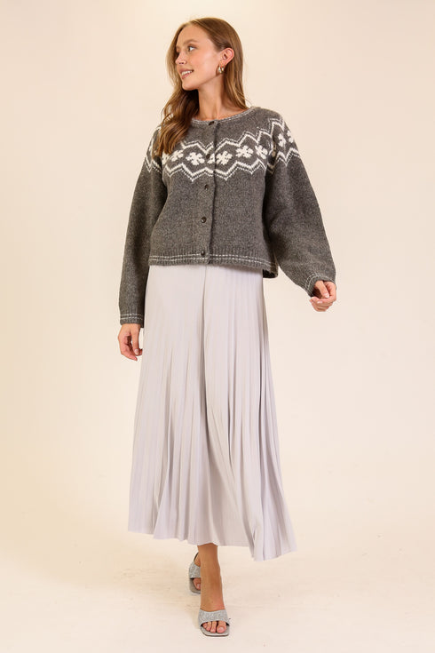 PLEATED HOLIDAY MAXI