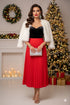 PLEATED HOLIDAY MAXI