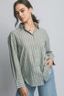 EMERSON STRIPE BUTTON TOP