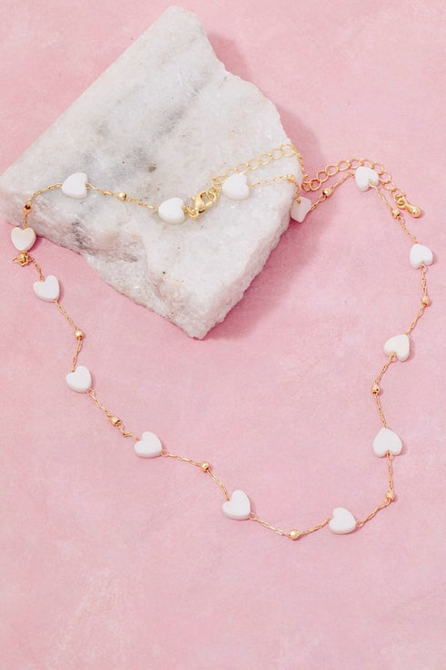 MOP HEART NECKLACE