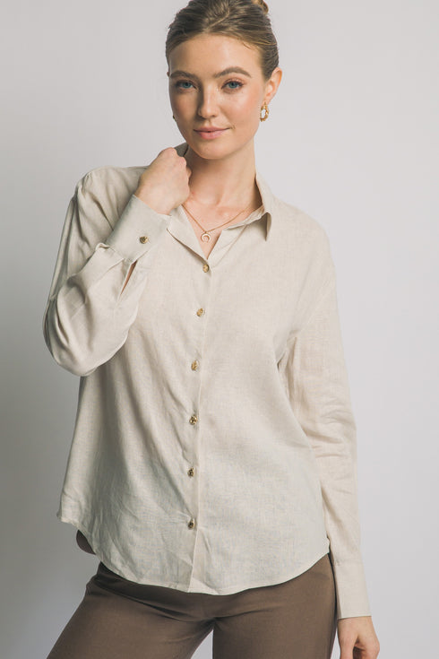 COLLARED BUTTON SHIRT