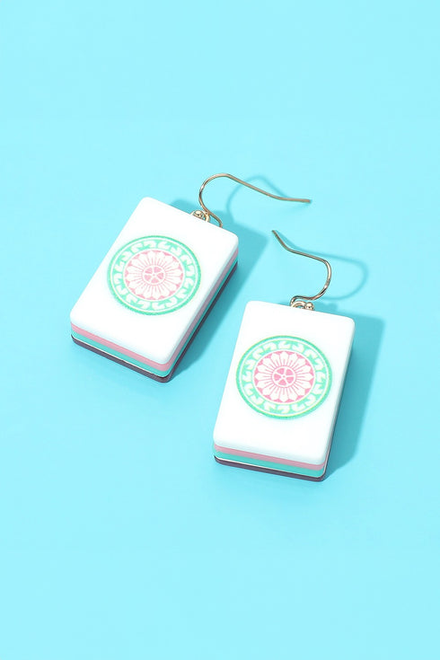 MAHJONG TILE EARRINGS