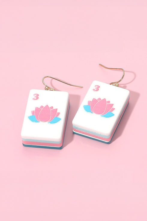 MAHJONG TILE EARRINGS
