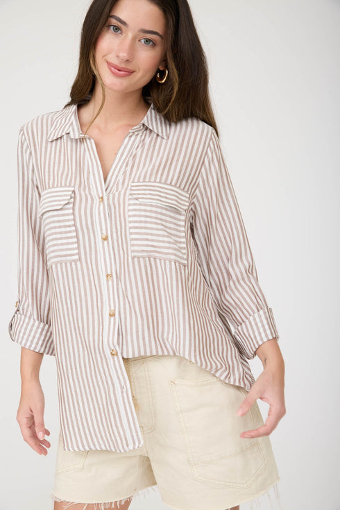 ZARA BUTTON DOWN TOP