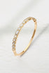14K GOLD PLATED BEZEL AROUND BANGLE