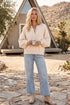 SOFT KNIT BALLOON SLEEVE TOP