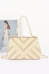 RHINESTONE AND PEARL CLUTCH