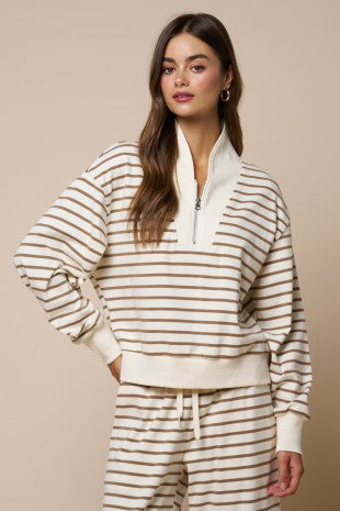 STRIPED LOUNGEWEAR SET