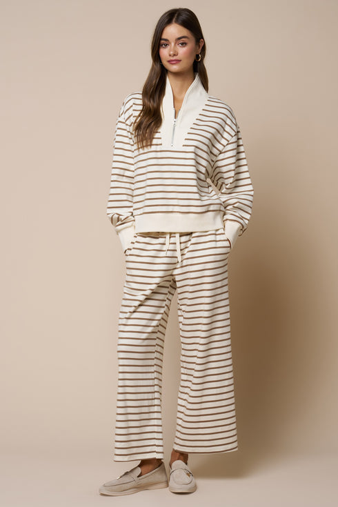 STRIPED LOUNGEWEAR SET