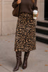 LEOPARD SATIN MIDI