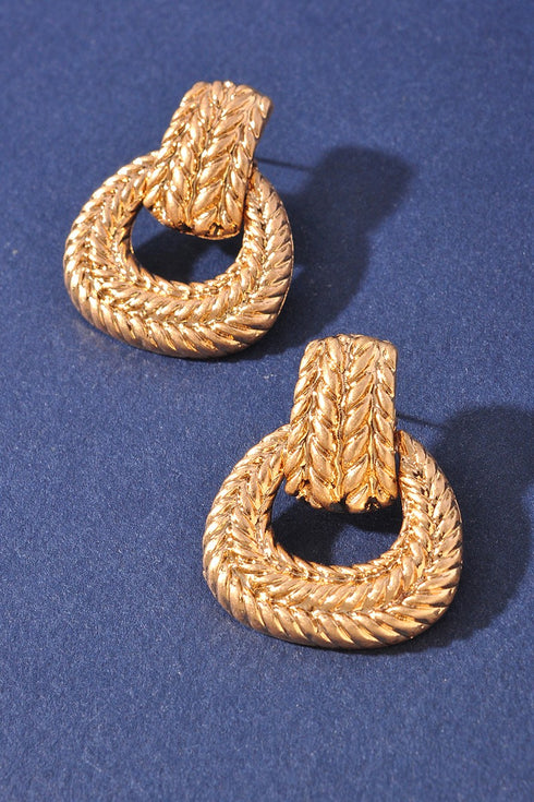 OLD MONEY TEXTURE EARRINGS