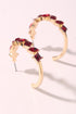 CRYSTAL HOOP EARRINGS