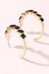 CRYSTAL HOOP EARRINGS