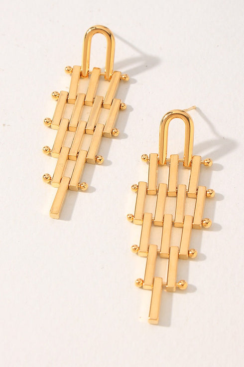 UNIQUE GEO PATTERN EARRINGS
