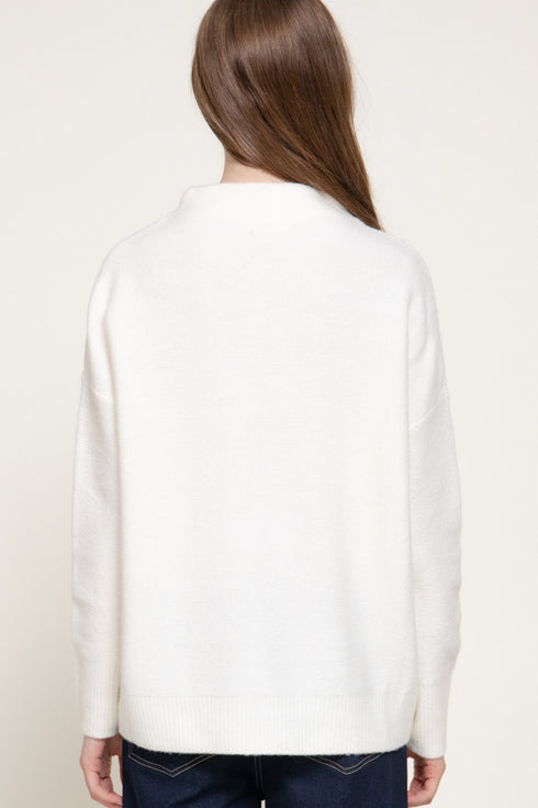 COZY FUNNEL NECK SWEATER
