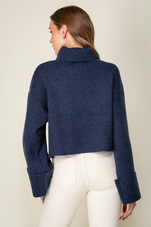 AUBREY WIDE SLEEVE SWEATER