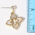 DOUBLE LAYER CLOVER EARRINGS