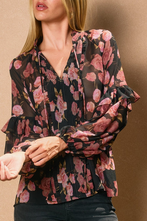 OBSIDIAN ROSE BLOUSE