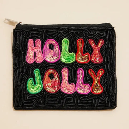 BEADED COIN POUCH