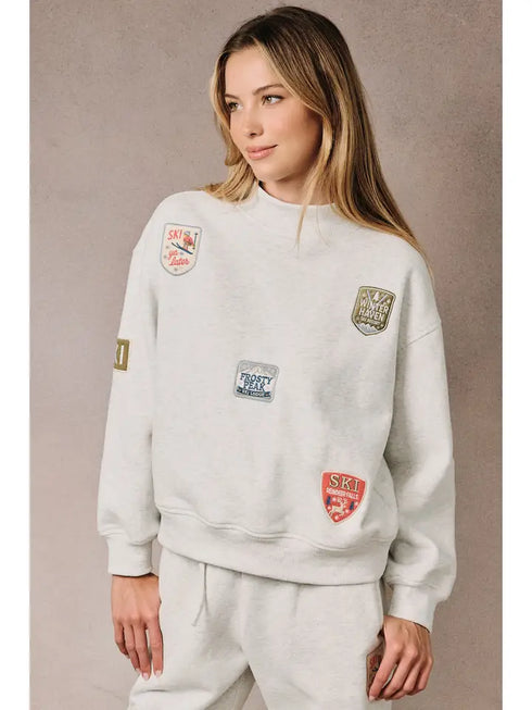SKI PATCH SWEATSHIRT