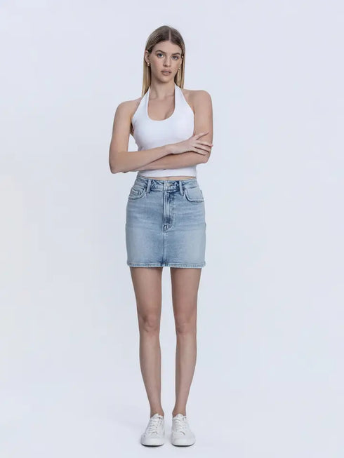 HIGH RISE DENIM SKIRT