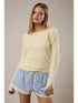 BOAT NECK LACE DETAIL TOP