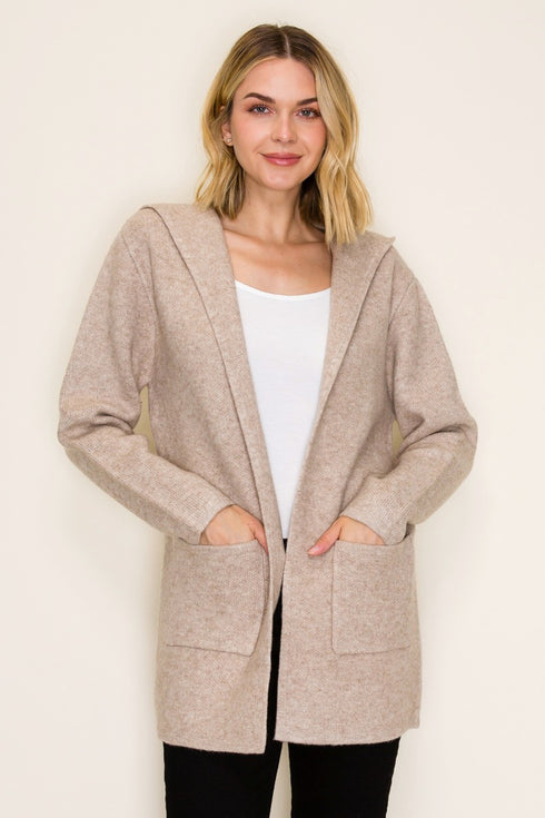 SWEATER HOODIE CARDIGAN