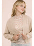 OPEN FRONT CARDIGAN