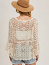 CROCHET BELL SLEEVE TOP