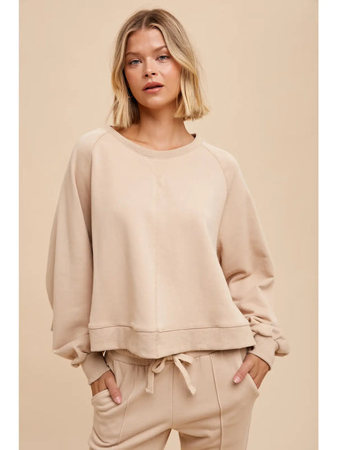 COTTON BLEND PULLOVER
