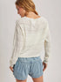 OPEN KNIT PULLOVER TOP
