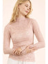 SHEER MESH LACE TOP