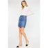 STONE WASH DENIM SKIRT