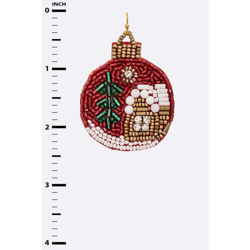 ORNAMENT BEADED EARRINGS