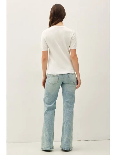 BASIC SHORTSLEEVE SWEATER