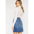 STONE WASH DENIM SKIRT
