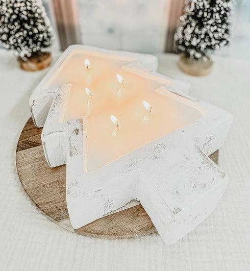 TREE DOUGH BOWL CANDLE