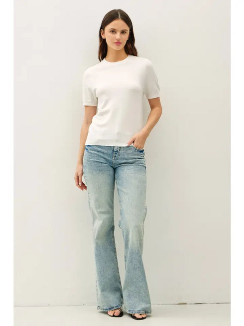 BASIC SHORTSLEEVE SWEATER