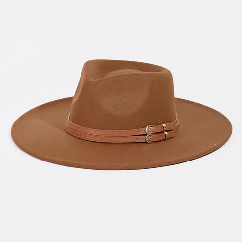 DOUBLE BELT STRAP HAT
