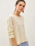 BREEZY BOATNECK SWEATER TOP