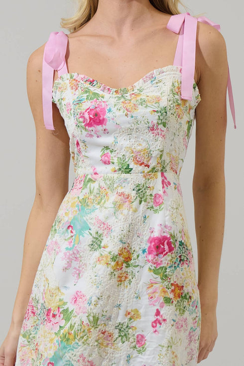 SOMMERSET FLORAL EYELET DRESS