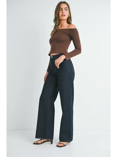CLASSIC RELAXED WIDE LEG DENIM