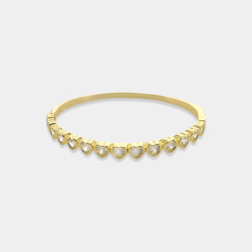 CZ HEARTS BANGLE