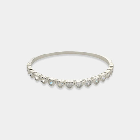 CZ HEARTS BANGLE