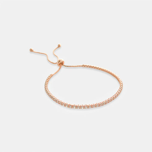 RHINESTONE DRAWSTRING BRACELET